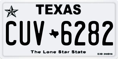 TX license plate CUV6282