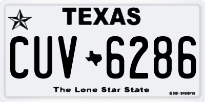 TX license plate CUV6286