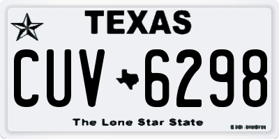 TX license plate CUV6298