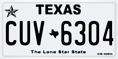 TX license plate CUV6304