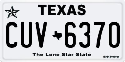 TX license plate CUV6370