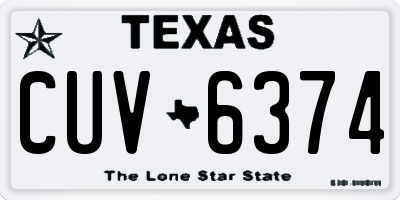 TX license plate CUV6374