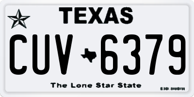 TX license plate CUV6379