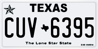 TX license plate CUV6395