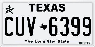 TX license plate CUV6399