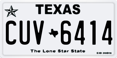 TX license plate CUV6414