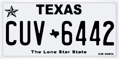 TX license plate CUV6442