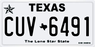 TX license plate CUV6491