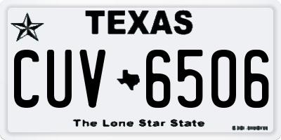 TX license plate CUV6506