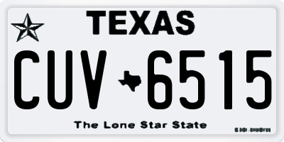 TX license plate CUV6515