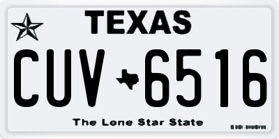 TX license plate CUV6516