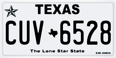 TX license plate CUV6528