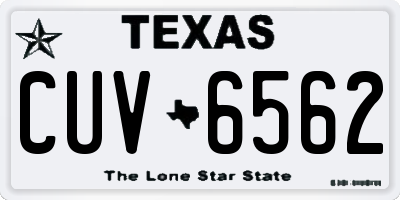 TX license plate CUV6562