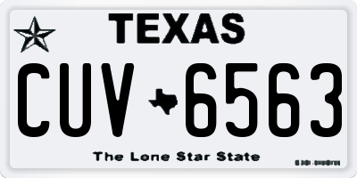 TX license plate CUV6563
