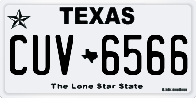 TX license plate CUV6566