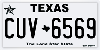 TX license plate CUV6569