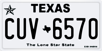 TX license plate CUV6570