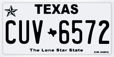 TX license plate CUV6572