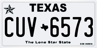 TX license plate CUV6573