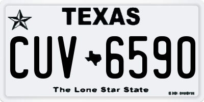 TX license plate CUV6590