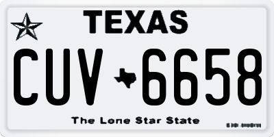 TX license plate CUV6658