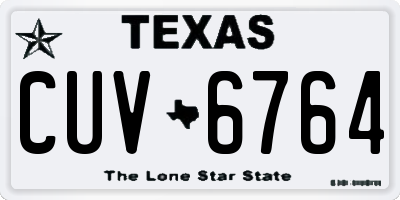 TX license plate CUV6764