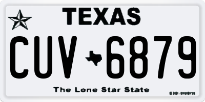 TX license plate CUV6879