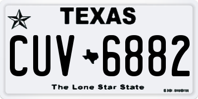 TX license plate CUV6882