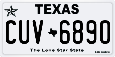 TX license plate CUV6890