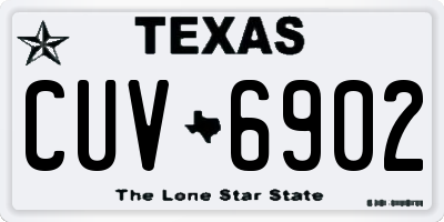 TX license plate CUV6902