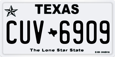 TX license plate CUV6909