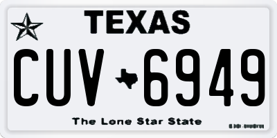 TX license plate CUV6949