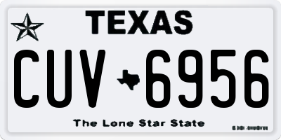 TX license plate CUV6956
