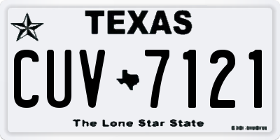 TX license plate CUV7121
