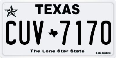 TX license plate CUV7170