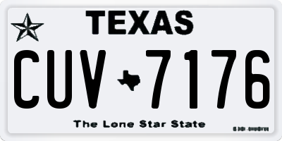 TX license plate CUV7176