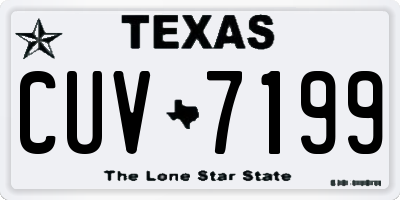 TX license plate CUV7199