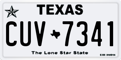 TX license plate CUV7341