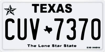 TX license plate CUV7370