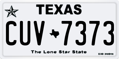 TX license plate CUV7373