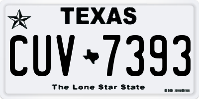 TX license plate CUV7393