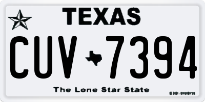 TX license plate CUV7394