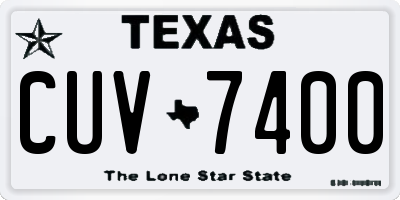 TX license plate CUV7400