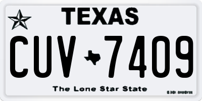 TX license plate CUV7409