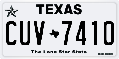 TX license plate CUV7410