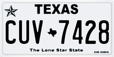 TX license plate CUV7428