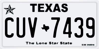 TX license plate CUV7439
