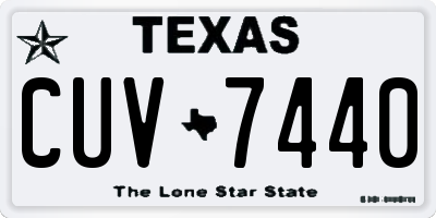 TX license plate CUV7440