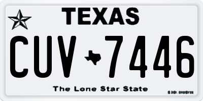 TX license plate CUV7446
