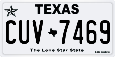 TX license plate CUV7469